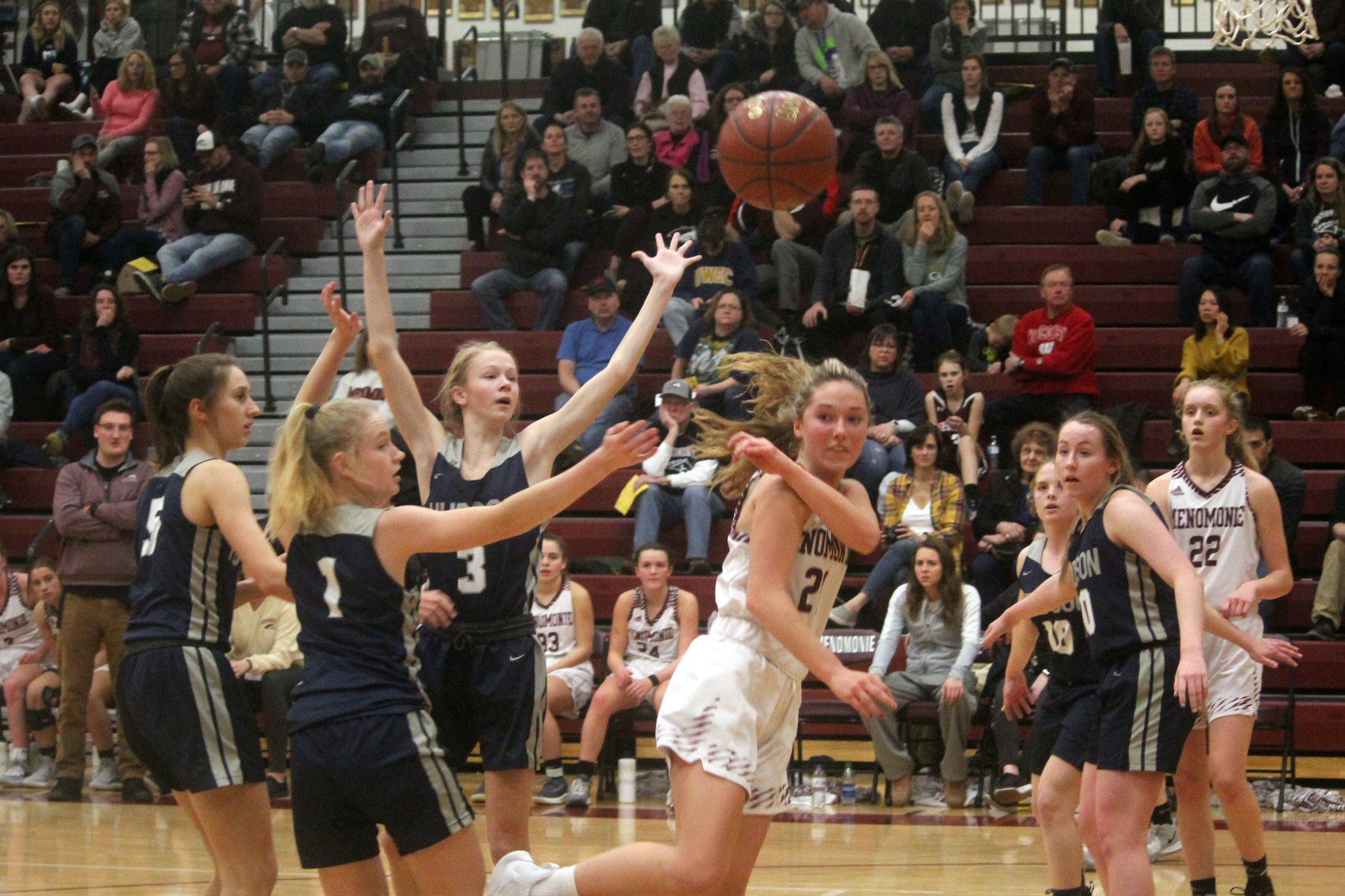 Hudson at Menomonie girls basketball 1-10-20